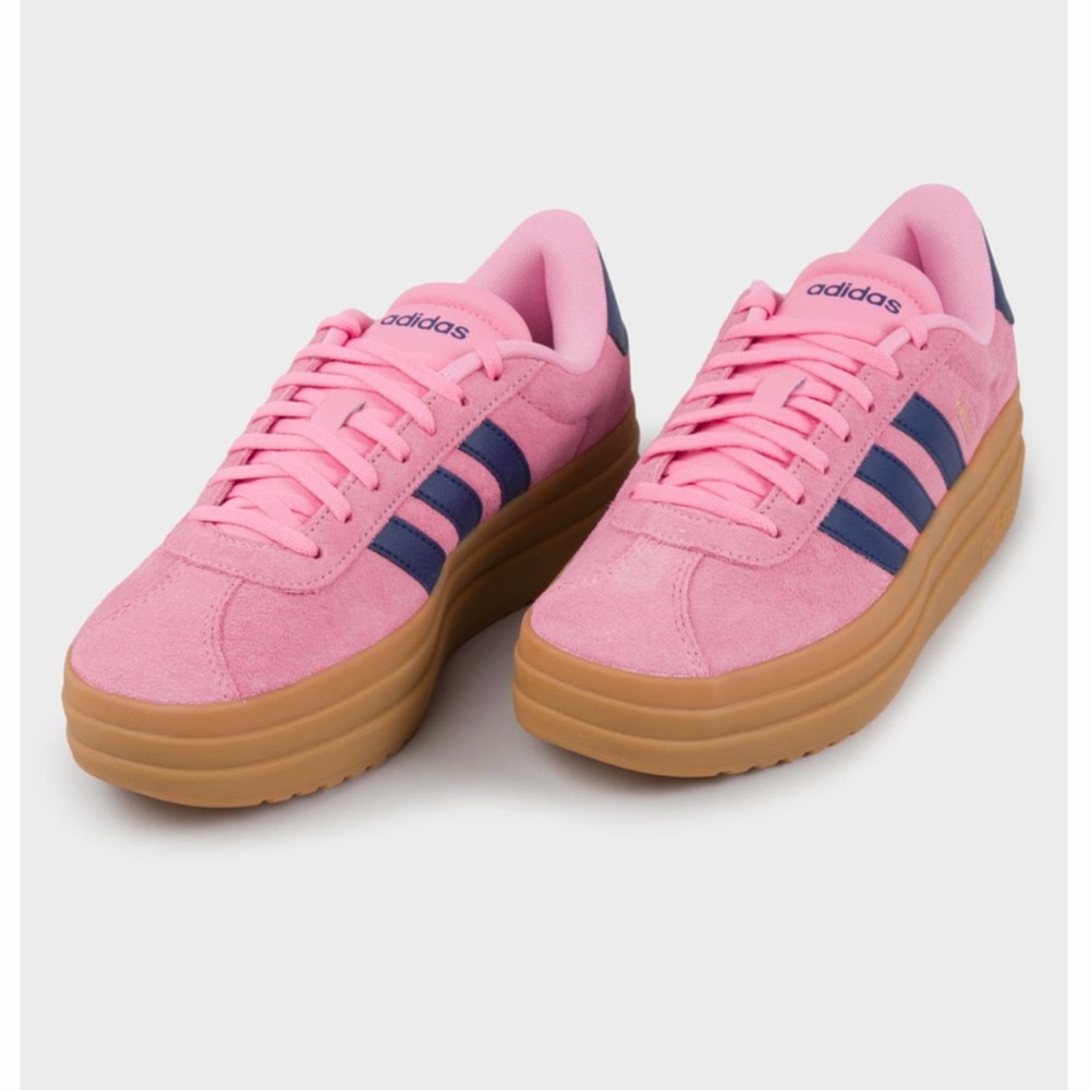Adidas Women's Gazelle Bold Pink and Navy Sneakers